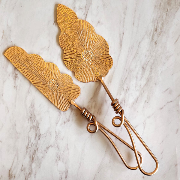 Set of 2 Galaxy Rose Gold Knife and Server Set